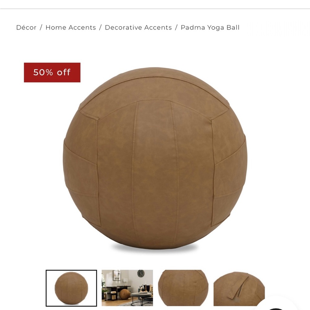 Urban Barn Yoga Ball in Brown